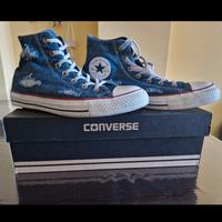 Converse blue jeans