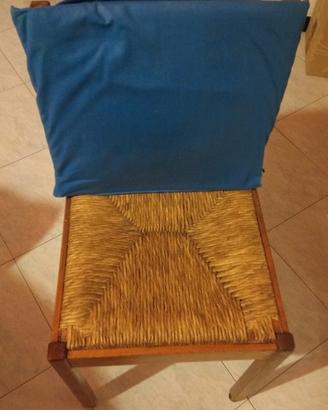 sedie legno paglia e sedie metallo plastica aranci