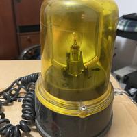 Lampeggiante girevole anni 90 giallo funzionante