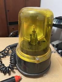 Lampeggiante girevole anni 90 giallo funzionante