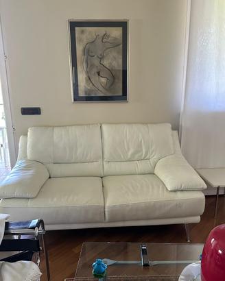 Divani in Pelle Bianca
