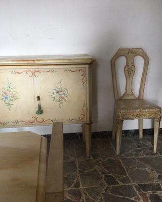 Sala da pranzo stile veneziano artigianale