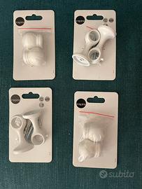 Kit per 2 bastoni tenda bianco, diametro 20 mm