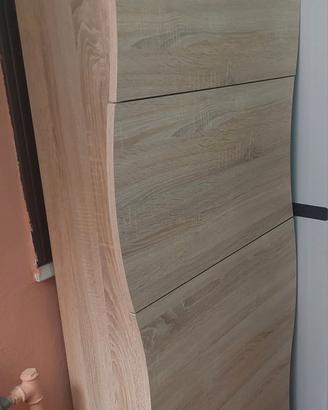 scarpiera rovere design onda