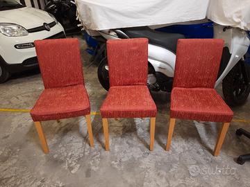 N°3 Sedie imbottite