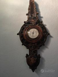 BAROMETRO IN porcellana effetto legno
