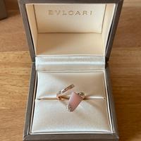 Anello Bulgari Oro rosa Diamanti e Opale rosa