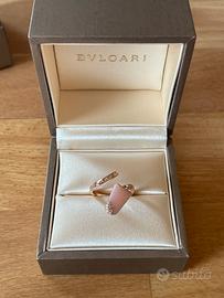 Anello Bulgari Oro rosa Diamanti e Opale rosa