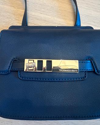 Borsa Trussardi Jeans originale a tracolla blu