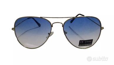 Occhiali Ray-Ban Aviator RB 3025 Metal Gold-Blue