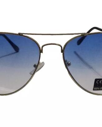 Occhiali Ray-Ban Aviator RB 3025 Metal Gold-Blue