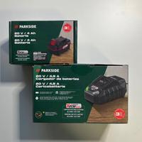 Batteria e caricabatterie Parkside 20v Nuovi