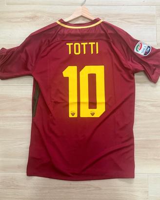Maglia Calcio Francesco Totti Roma 2017-18 Seria A
