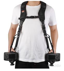 Cinchia per fotocamere doppia tracolla
