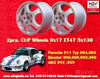 2 pz. cerchi Porsche Cup 9x17 ET47 944 1987- 944S