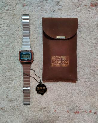 Orologio Sakura Digitale anni 80 Nuovo Completo