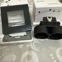 Placche interruttore vetro