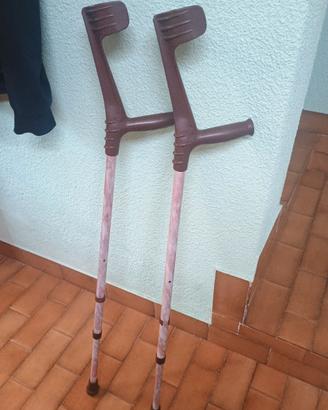 coppia stampelle regolabili