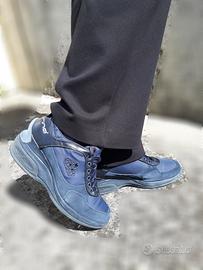 sneakers Fornarina blu tacco 7cm 