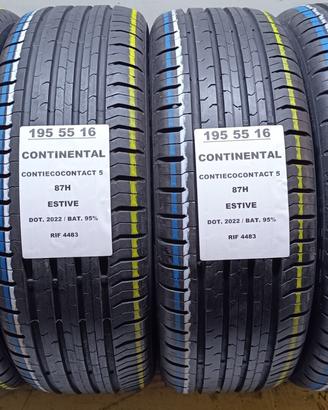 4 GOMME 195 55 16 CONTINENTAL RIF4483
