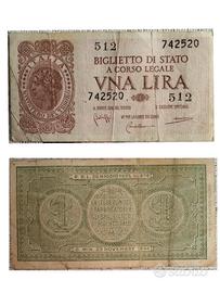 banconota da 1 lira 