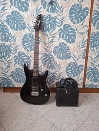 Chitarra elettrica inanez gio+amplificatore ammoon