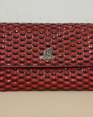 Pochette Hogan rosso metallizzato 