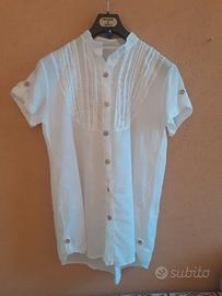 Camicia Donna Camicione 100% lino made in Italy