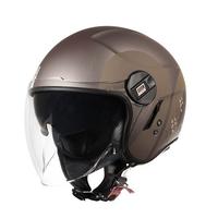 Casco demijet Origine Alpha Track Matt beige brown