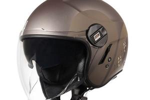 Casco demijet Origine Alpha Track Matt beige brown