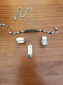 Anelli collana e bracciale uomo Sector jewels