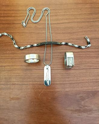 Anelli collana e bracciale uomo Sector jewels