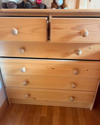 Cassettiera in legno