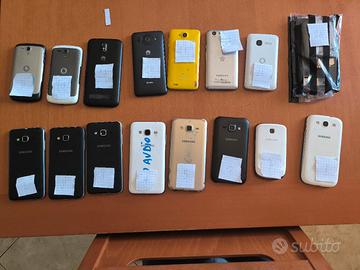 Lotto 16 Smartphone Ricambi Samsung Huawei Wiko