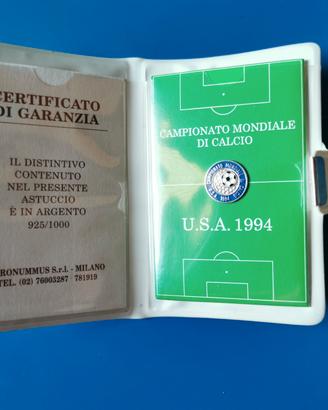 Distintivo in argento 925/1000 Mondiale Usa 1994 