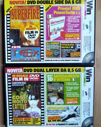 Lotto 12 dvd double side win magazine