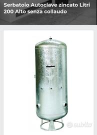 serbatoio zincato 200 litri 