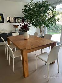 Sedie in cuoio bianco