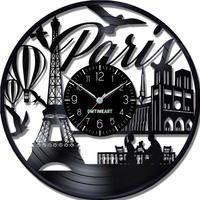 Orologio da Parete su Disco in Vinile da 33 Giri