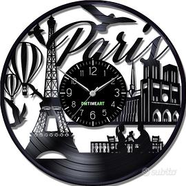 Orologio da Parete su Disco in Vinile da 33 Giri