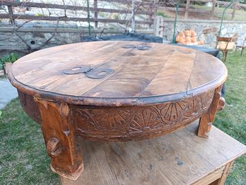 tavolino legno con stoccaggio 