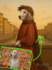 Il tuo cane/gatto in un poster fiorentino