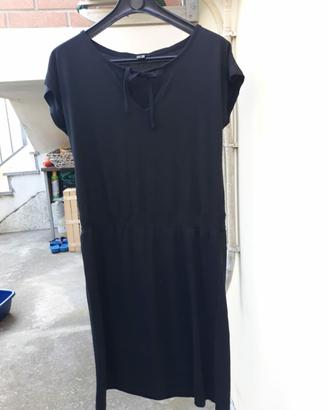 Vestito estivo  in jersey nero 