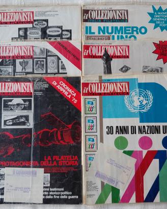 Il Collezionista Bolaffi 1975 6 SIGILLATE+2 GRATIS