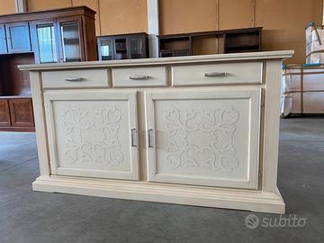 Credenza in legno nuova bianca