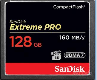 Compact Flash 128 pro sandisk  NUOVA