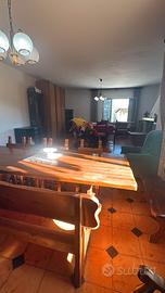 Appartamento con giardino cortile e terreno