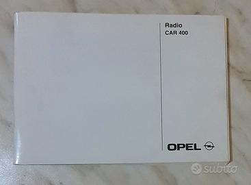 Istruzioni Car 400 Philips, Opel, De,Eng,Fr,Es,Pd