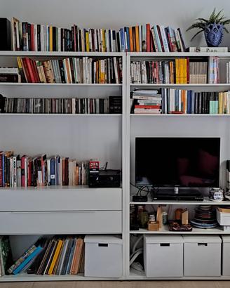 Librerie IKEA FJÄLKINGE bianche in acciaio