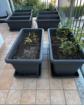 Fioriera Veca Anthea 80cm con sottovaso